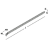 Afbeeldingen van GB heng voor vlakwerk voor pen - Ø16x1200mm 45x6mm - thermisch verzinkt