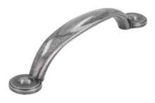 Afbeeldingen van Siro Meubelgreep metaal - boorafstand 96mm/L 136mm/H 25mm/B 20mm antiek zilver 