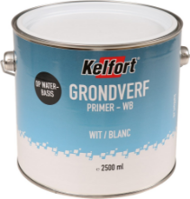 Afbeeldingen van Kelfort Grondverf - 2500ml - waterbasis wit 