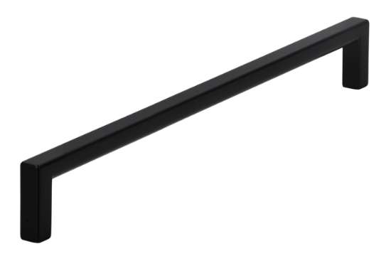 Afbeeldingen van Siro Meubelgreep metaal - boorafstand 224mm/L 232mm/H 28mm/B 8mm mat zwart 