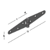 Afbeeldingen van GB Staartheng 75 27x1,5 zwarte Epoxy Coating
