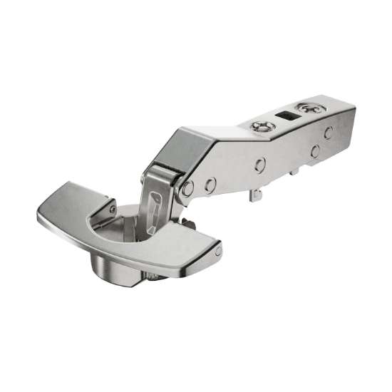 Afbeeldingen van Hettich Sensys hoekscharnier W30 veerloos (Sensys 8669 W30), vernikkeld, opliggend, openingshoek 95°, THS-boorbeeld 52 x 5,5 mm, 48 x 6 mm, Snelmontage Fix (ø 10 x 6)