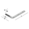 Afbeeldingen van GB Wandplaatanker M12 110x200 Verzinkt Draad