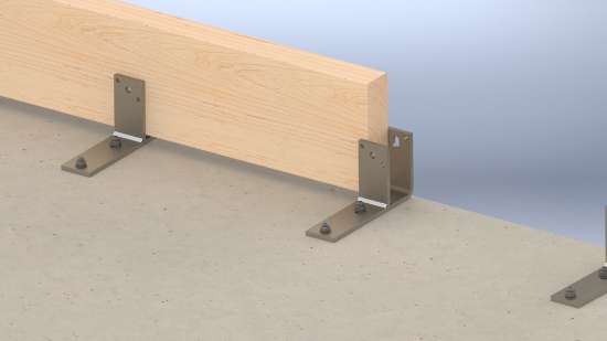 Afbeeldingen van GB F-anker houtmaat 71 mm 140x280 70x10 Elektrolytisch Verzinkt