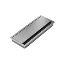 Afbeeldingen van Hettich Kabeldoorvoer, 120 mm x 300 mm , Aluminiumkleurig