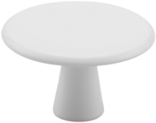 Afbeeldingen van Hermeta Knop Rond 35mm + Bout M4 3752-79E Wit