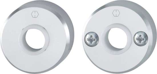 Afbeeldingen van Hoppe Inbraakwerende aluminium rozetten 46NA/46-1 - F1
