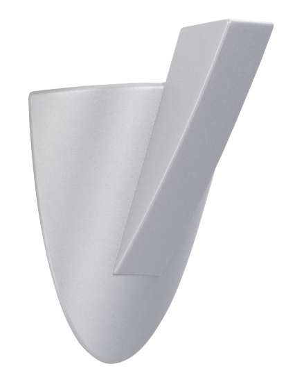 Afbeeldingen van Siro Kapstokhaak kunststof - L 64mm/H 33mm/B 47mm - aluminium 