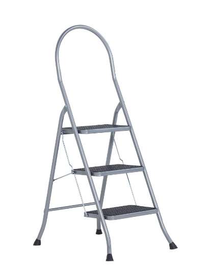 Afbeeldingen van Altrex Huishoudtrap Cromato Silver - 3 treden 