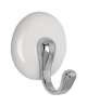 Afbeeldingen van Siro Haak keramisch - L 45mm/H 31mm/B 38mm zelfklevend wit/chroom 