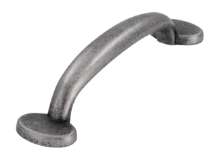 Afbeeldingen van Siro Meubelgreep metaal - boorafstand 96mm/L 129mm/H 27mm/B 30mm - antiek tin 