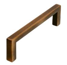 Afbeeldingen van Siro Meubelgreep metaal - boorafstand 96mm/L 104mm/H 28mm/B 8mm antiek messing 