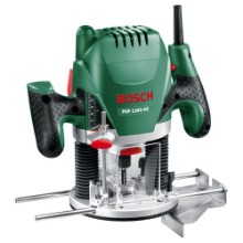 Afbeeldingen van Bosch POF 1200 AE bovenfrees in doos.