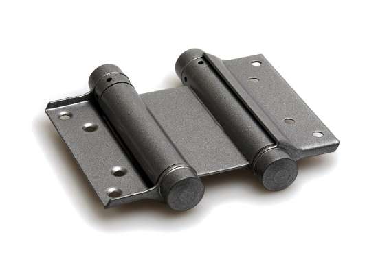 Afbeeldingen van BSW Bommerscharnier - 100mm dubbelwerkend - zilver grijs 