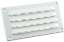 Afbeeldingen van Aluminium schoepenrooster 180x90mm wit