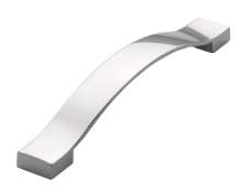 Afbeeldingen van Siro Meubelgreep metaal - boorafstand 160mm/L 193mm/H 28mm/B 24mm - chroom glanzend 