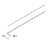 Afbeeldingen van GB L-form spouwanker 225x25 Ø3 316 RVS