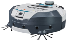 Afbeeldingen van Makita RoboCleaner DRC300PG2 - LXT 18V 2x6,0Ah accu - Inclusief duo snellader in doos