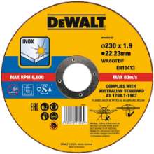 Afbeeldingen van DeWALT Doorslijpschijf inox DT43909
