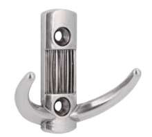 Afbeeldingen van Siro Kapstokhaak metaal - boorafstand 32mm/L 57mm/H 28mm/B 60mm antiek zilver 