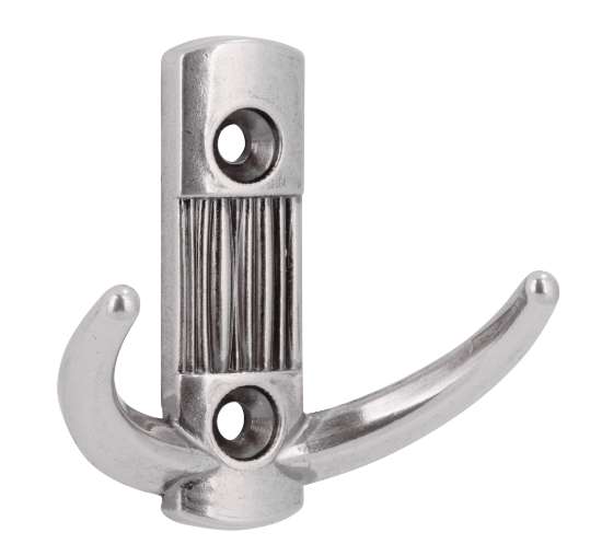 Afbeeldingen van Siro Kapstokhaak metaal - boorafstand 32mm/L 57mm/H 28mm/B 60mm antiek zilver 