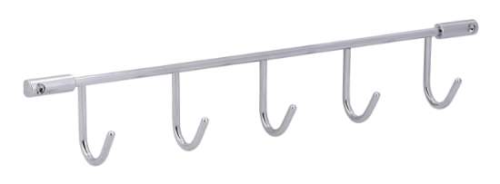 Afbeeldingen van Siro Haaklijst metaal - boorafstand 347mm/L 360mm/H 36mm/B 56mm chroom glanzend 