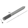Afbeeldingen van GB Stokeind met zeskantsleutelvlak torx M8x140mm Ø7mm Elektrolytisch Verzinkt