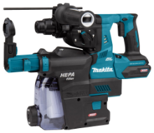 Afbeeldingen van Makita Combihamer - 40V Max - met stofafzuiging zonder verwisselbare boorkop in doos WEELDEAL