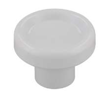 Afbeeldingen van Siro Meubelknop kunststof - L 28mm/H 20mm/B 28mm - wit 