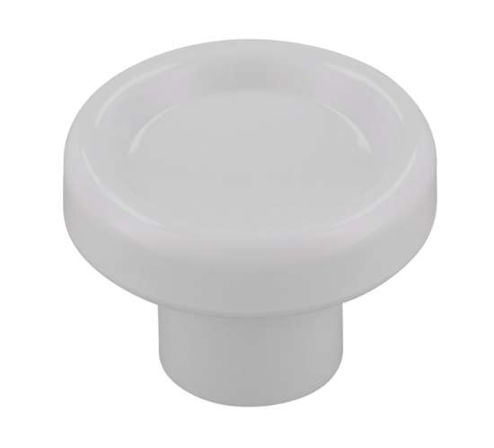 Afbeeldingen van Siro Meubelknop kunststof - L 28mm/H 20mm/B 28mm - wit 