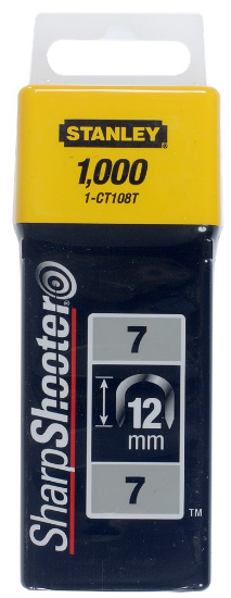 Afbeeldingen van Stanley krammen type 7 - 12mm - 1000 stuks gegalvaniseerd