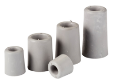 Afbeeldingen van Deurbuffer rubber   60mm grijs
