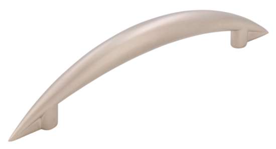 Afbeeldingen van Siro Meubelgreep metaal - boorafstand 96mm/L 130mm/H 29mm/B 12mm nikkel mat 