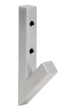 Afbeeldingen van Siro Kapstokhaak metaal - boorafstand 32mm/L 120mm/H 50mm/B 16mm RVS 