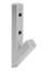 Afbeeldingen van Siro Kapstokhaak metaal - boorafstand 32mm/L 120mm/H 50mm/B 16mm RVS 