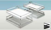 Afbeeldingen van Hettich Arena STYLE antislip-inhangplateaus, verchroomd