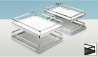Afbeeldingen van Hettich Arena STYLE antislip-inhangplateaus, verchroomd