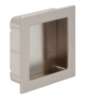 Afbeeldingen van Siro Schelpgreep metaal - L 56mm/H 16mm/B 56mm RVS effect 