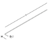 Afbeeldingen van GB L-form spouwanker 300x25 Ø3 316 RVS