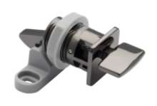 Afbeeldingen van Siro Kastslot metaal - boorafstand 32mm/L 58mm/H 25mm/B 44mm zwart chroom glanzend/ grijs 