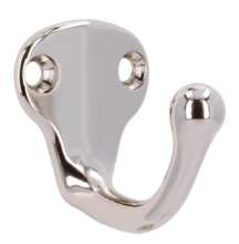 Afbeeldingen van Siro Kapstokhaak metaal - boorafstand 20mm/L 37mm/H 40mm/B 30mm nikkel glanzend 