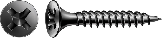 Afbeeldingen van Spax gipsplaatschroef Gix-A - Ø3,9x35mm PH2 - trompetkop gefosfateerd 1000 stuks 