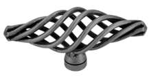 Afbeeldingen van Siro Meubelknop metaal - L 74mm/H 35mm/B 27mm - antiek tin 