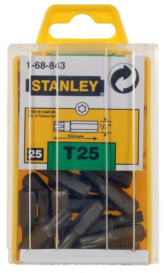 Afbeeldingen van Stanley bits - T25 25mm - 1/4" aansluiting
