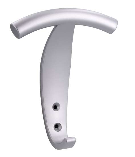 Afbeeldingen van Siro Kapstokhaak kunststof - boorafstand 20mm/L 139mm/H 55mm/B 110mm - aluminium 