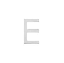 Afbeeldingen van INTERSTEEL Huisletter E 100 mm rvs geborsteld 4026
