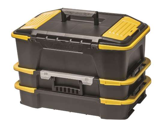 Afbeeldingen van Stanley gereedschapskoffer - 31x24.7x50.7cm - met click&connect organizer