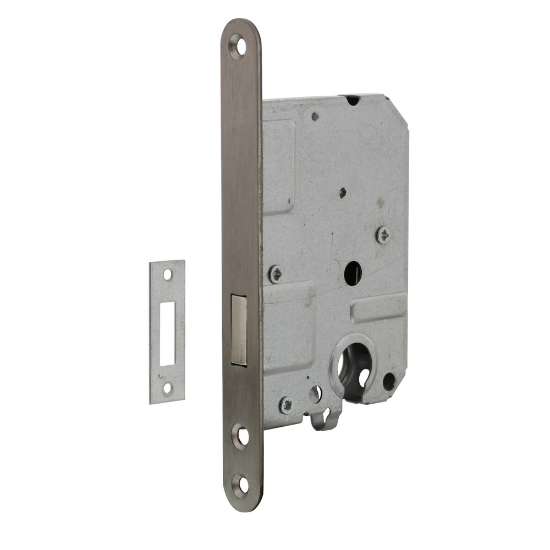 Afbeeldingen van INTERSTEEL Woningbouw cilinder kastslot 55 mm rvs geborsteld 9543