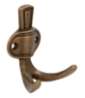 Afbeeldingen van Siro Kapstokhaak metaal - boorafstand 32mm/L 76mm/H 45mm/B 67mm - antiek messing 