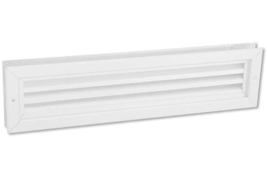 Afbeeldingen van ALU deurrooster 470x121mm wit